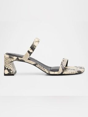 Simkhai Clara Snake-Printed Leather Sandals NEW NIB